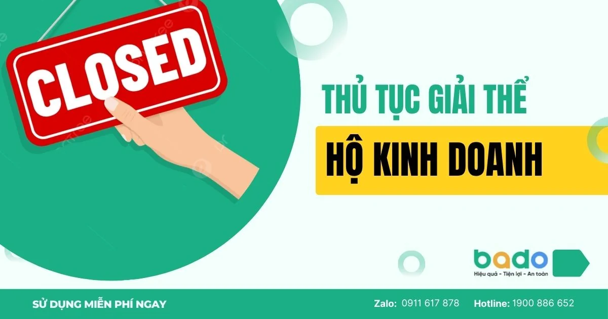 Thủ Tục Giải Thể Hộ Kinh Doanh Từ A - Z: Quy Trình Số Hóa Và Nghĩa Vụ Thuế Mới Nhất 